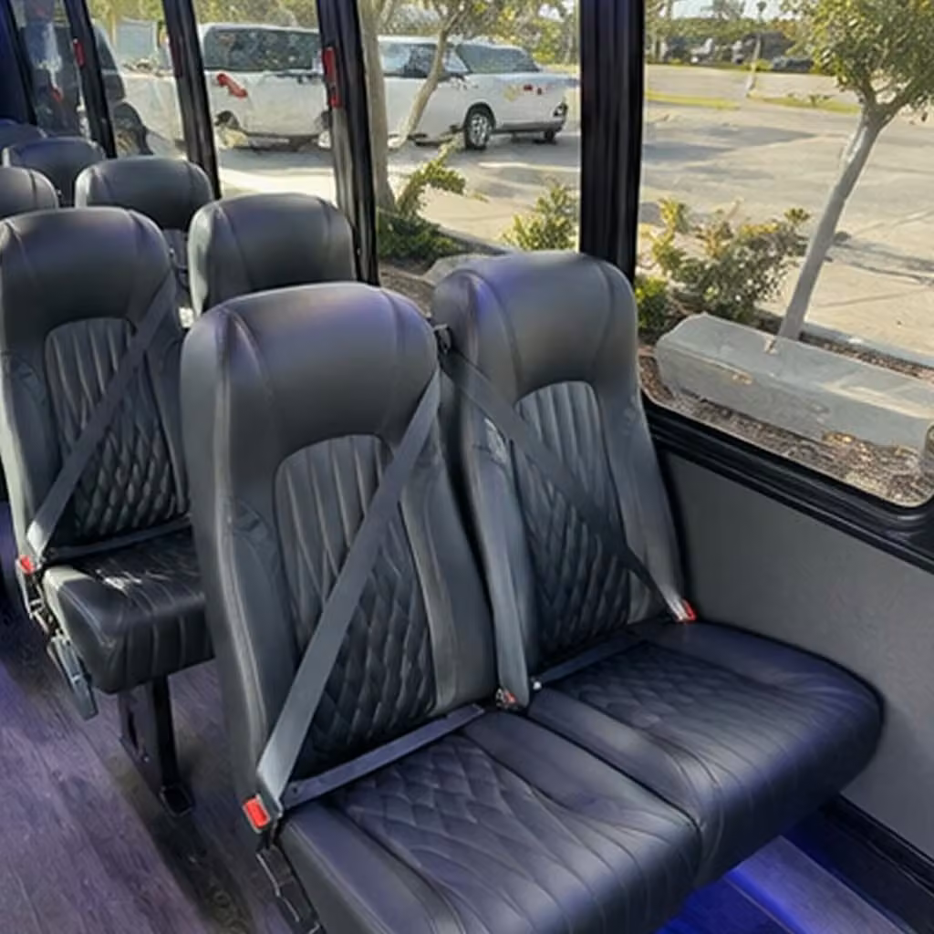 28 passenger minibus interior