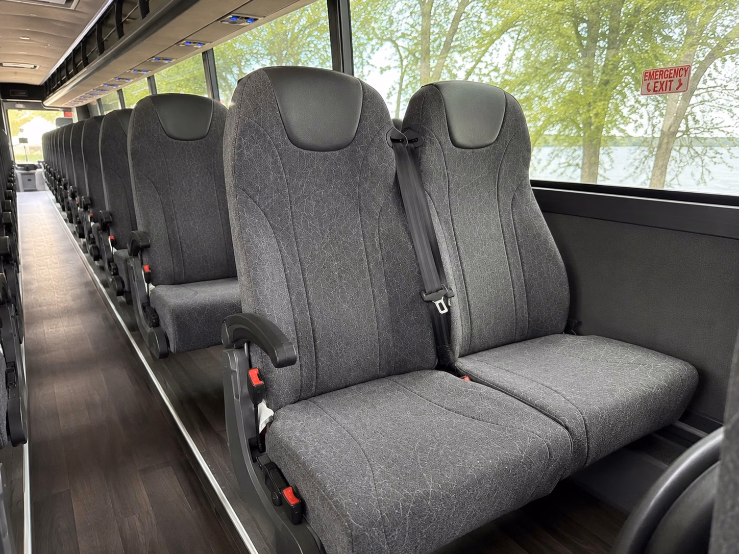 springdale 56 passenger charter bus rental