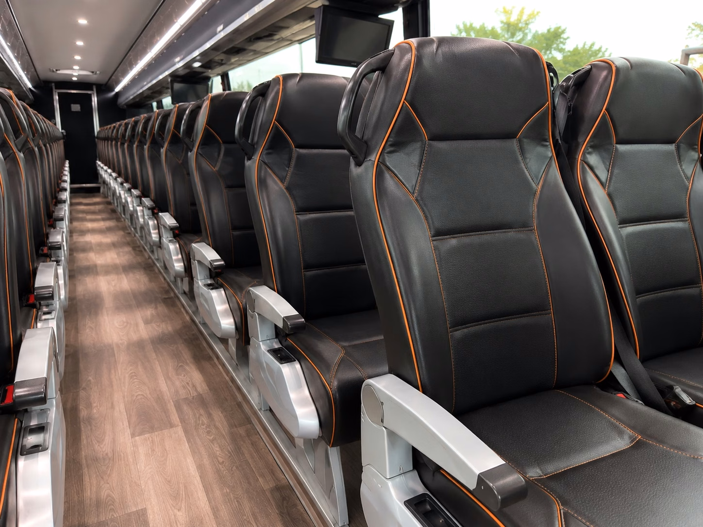 springdale charter bus rental inside
