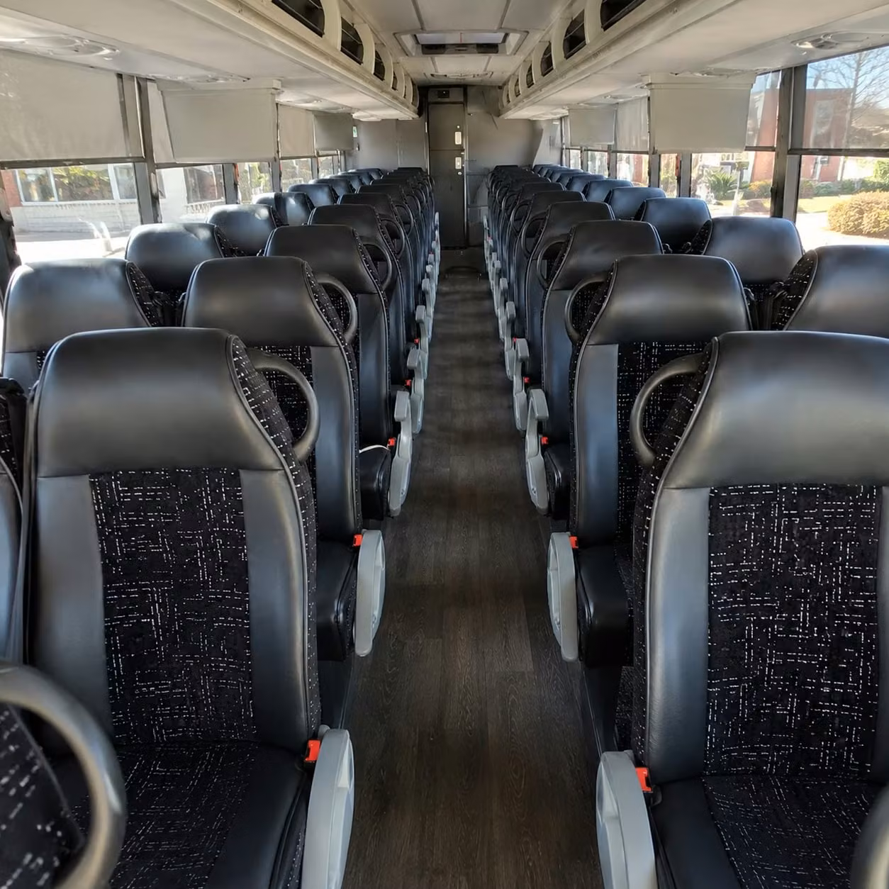 springdale charter bus rental interior